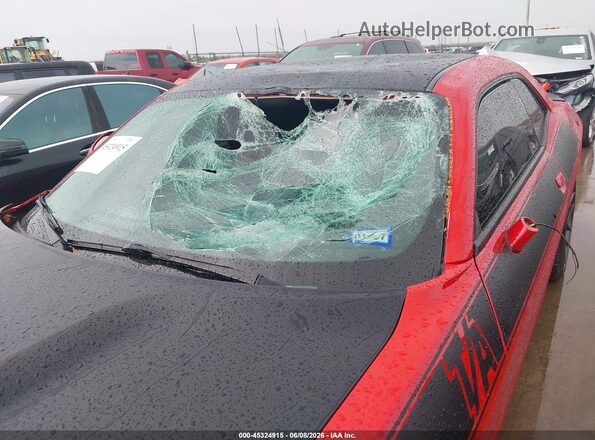 2C3CDZBTXHH544594 2017 DODGE CHALLENGER Red Вид щитка приладів