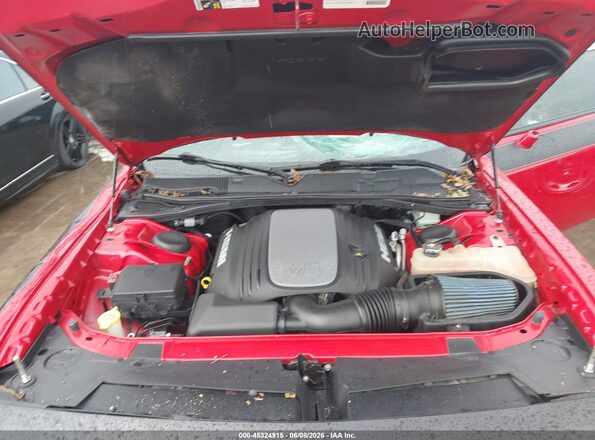 2C3CDZBTXHH544594 2017 DODGE CHALLENGER Red Вид ззаду