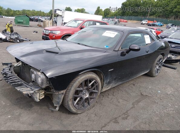 2C3CDZBTXJH310204 2018 DODGE CHALLENGER Black წინა მარცხენა ხედი სამი მეოთხედიდან
