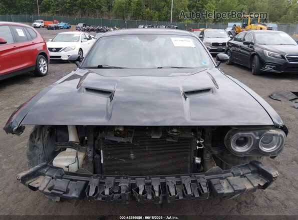 2C3CDZBTXJH310204 2018 DODGE CHALLENGER Black წინა ხედი