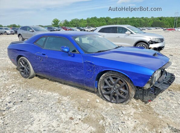 2C3CDZBTXKH587582 2019 DODGE CHALLENGER Blue Przód prawy