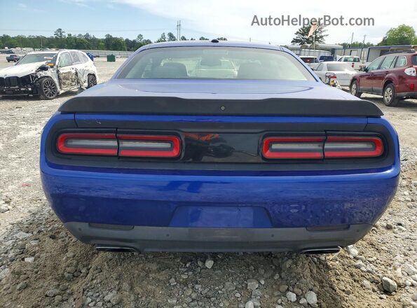 2C3CDZBTXKH587582 2019 DODGE CHALLENGER Blue Widok z tyłu
