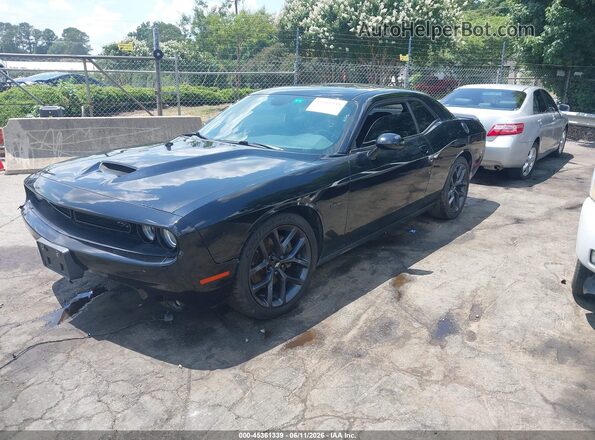 2C3CDZBTXKH641527 2019 DODGE CHALLENGER Черный Передняя левая четверть