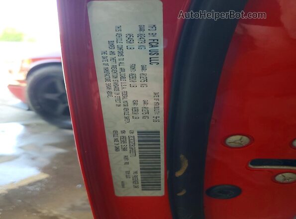 2C3CDZC91GH322771 2016 DODGE CHALLENGER Красный Вид подкапотного пространства