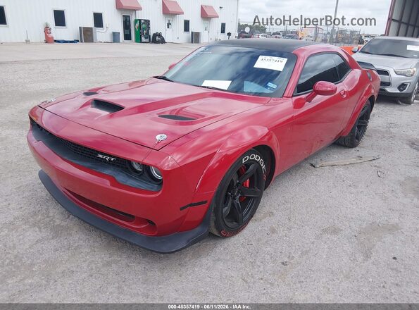 2C3CDZC95GH249128 2016 DODGE CHALLENGER Red წინა მარცხენა ხედი სამი მეოთხედიდან