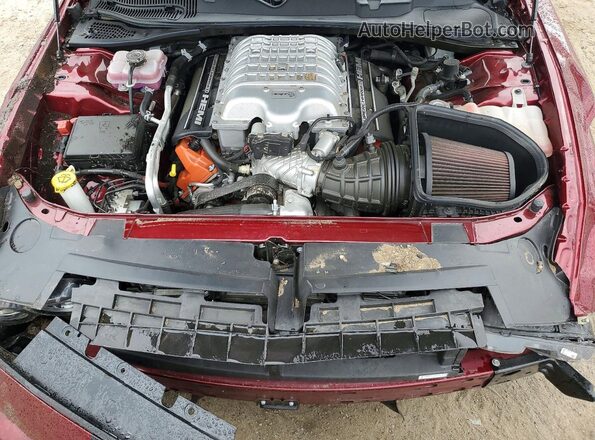 2C3CDZC96NH199885 2022 DODGE CHALLENGER Burgundy Rear interior view