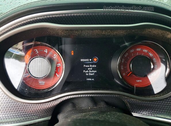 2C3CDZC96NH199885 2022 DODGE CHALLENGER Burgundy Instrument cluster view