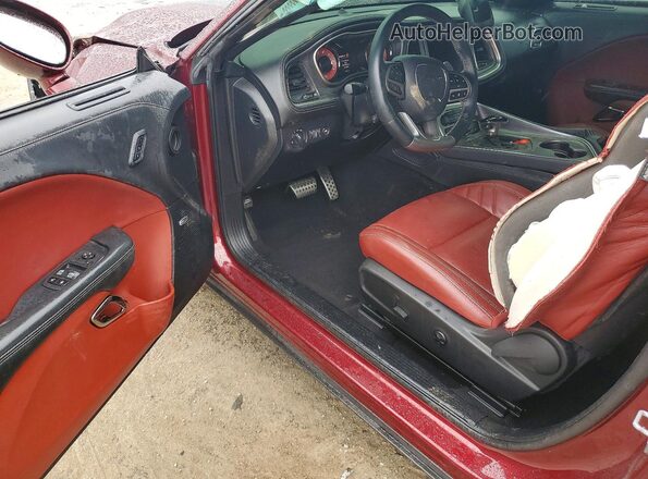 2C3CDZC96NH199885 2022 DODGE CHALLENGER Burgundy Dashboard view