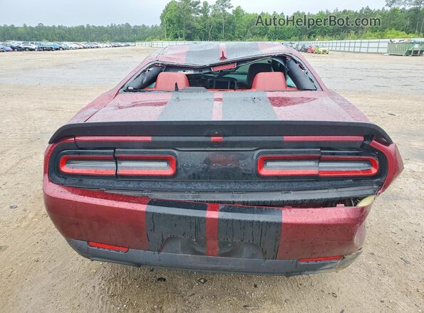 2C3CDZC96NH199885 2022 DODGE CHALLENGER Burgundy Rear view