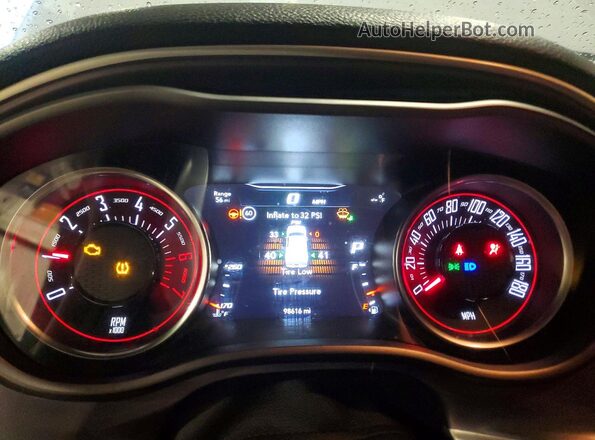 2C3CDZFJ1KH552311 2019 DODGE CHALLENGER Серый Вид щитка приборов
