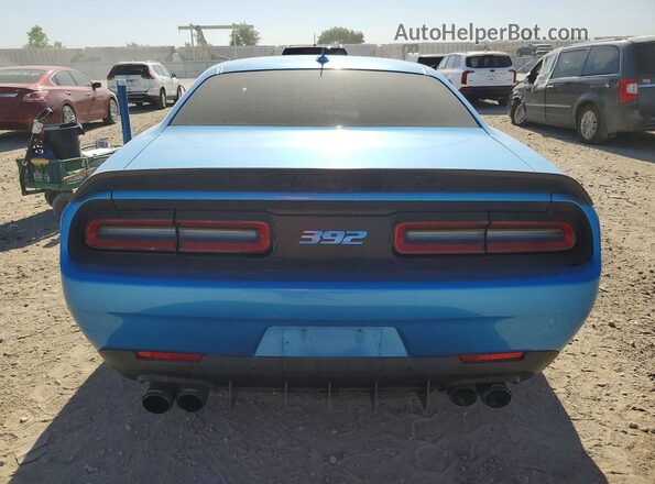 2C3CDZFJ1KH563650 2019 DODGE CHALLENGER Blue Widok z tyłu