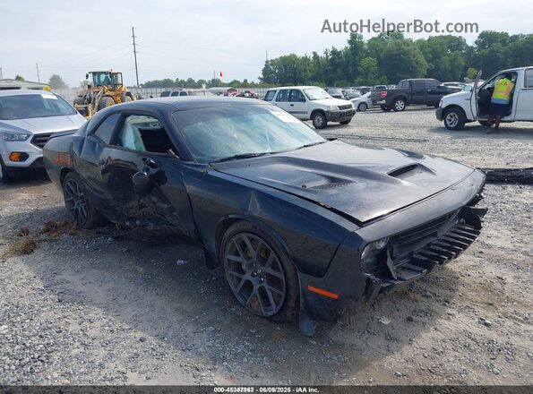 2C3CDZFJ1KH618534 2019 DODGE CHALLENGER Black Widok z przodu