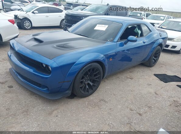 2C3CDZFJ1NH109077 2022 DODGE CHALLENGER Синий Передняя левая четверть