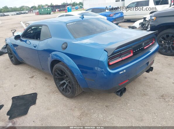 2C3CDZFJ1NH109077 2022 DODGE CHALLENGER Синий Задняя левая четверть