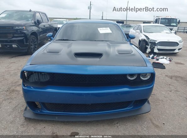 2C3CDZFJ1NH109077 2022 DODGE CHALLENGER Синий Вид панели приборов