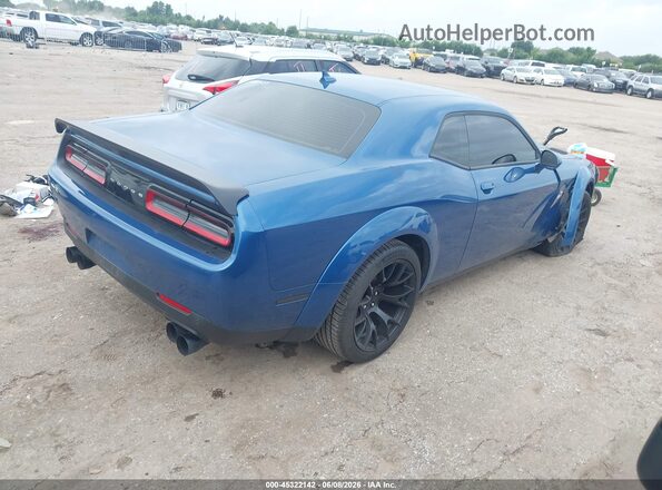 2C3CDZFJ1NH109077 2022 DODGE CHALLENGER Синий Задняя правая четверть