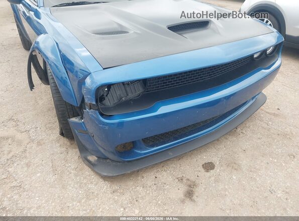 2C3CDZFJ1NH109077 2022 DODGE CHALLENGER Синий Вид спереди