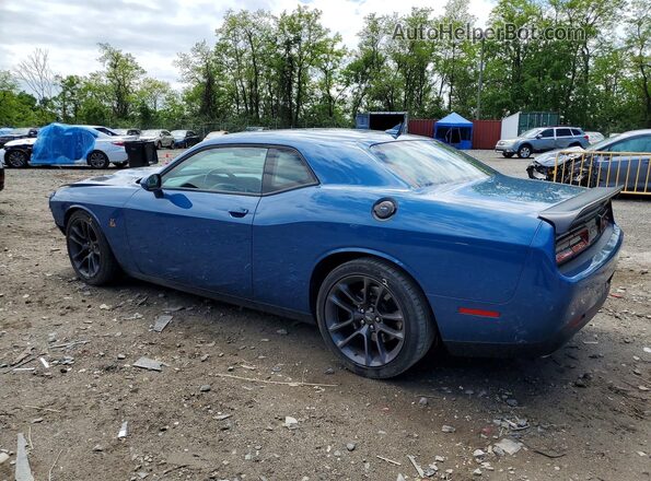 2C3CDZFJ1PH554227 2023 DODGE CHALLENGER Синий Задняя левая четверть