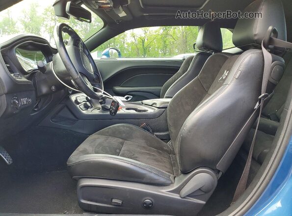 2C3CDZFJ1PH554227 2023 DODGE CHALLENGER Синий Вид салона спереди