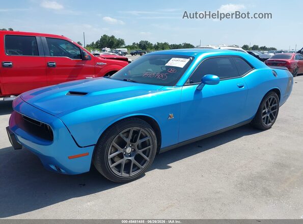 2C3CDZFJ2GH213645 2016 DODGE CHALLENGER Blue Vista tres cuartos delantera izquierda