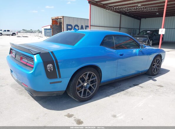 2C3CDZFJ2GH213645 2016 DODGE CHALLENGER Blue Trasero derecho