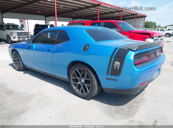 2C3CDZFJ2GH213645 2016 DODGE CHALLENGER Blue Trasero izquierdo