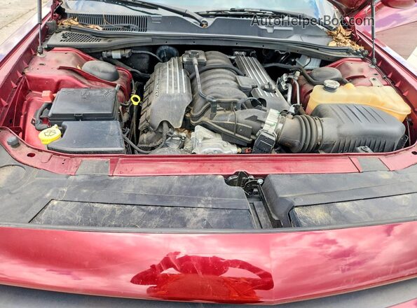 2C3CDZFJ2KH625623 2019 DODGE CHALLENGER Red Սալոնի հետևի տեսք