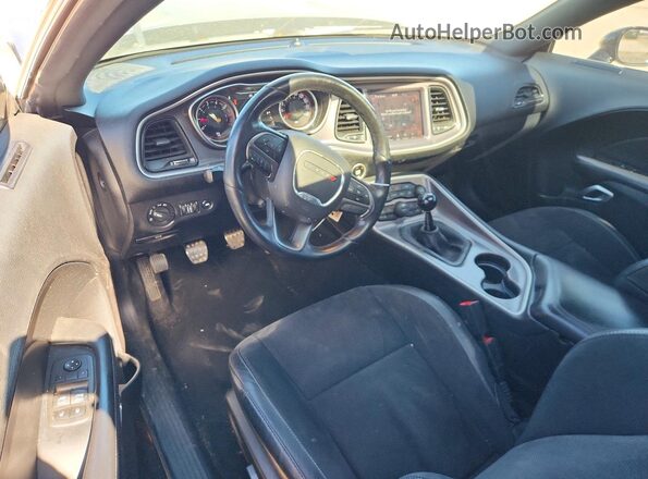 2C3CDZFJ2KH749990 2019 DODGE CHALLENGER Black წინა პანელის ხედი