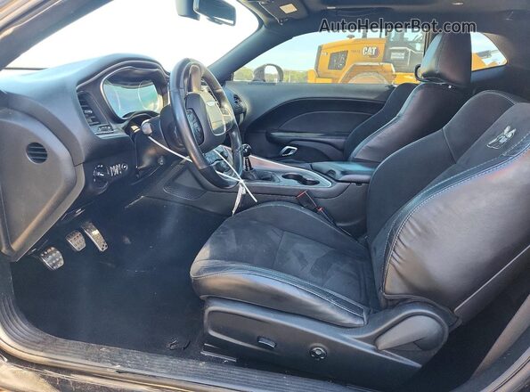 2C3CDZFJ2KH749990 2019 DODGE CHALLENGER Black წინა სალონის ხედი