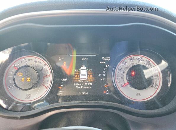 2C3CDZFJ2LH104158 2020 DODGE CHALLENGER Черный Вид щитка приборов