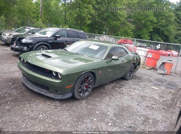 2C3CDZFJ2MH641887 2021 DODGE CHALLENGER Green Front left