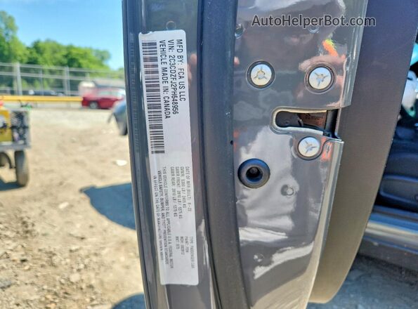 2C3CDZFJ2PH648956 2023 DODGE CHALLENGER Gray Вид підкапотного простору