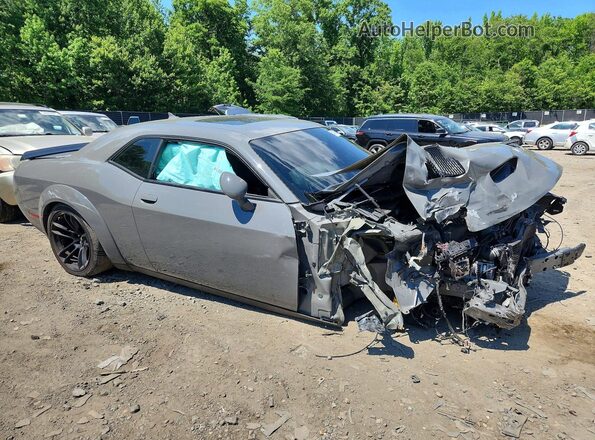 2C3CDZFJ2PH648956 2023 DODGE CHALLENGER Gray Передня права чверть