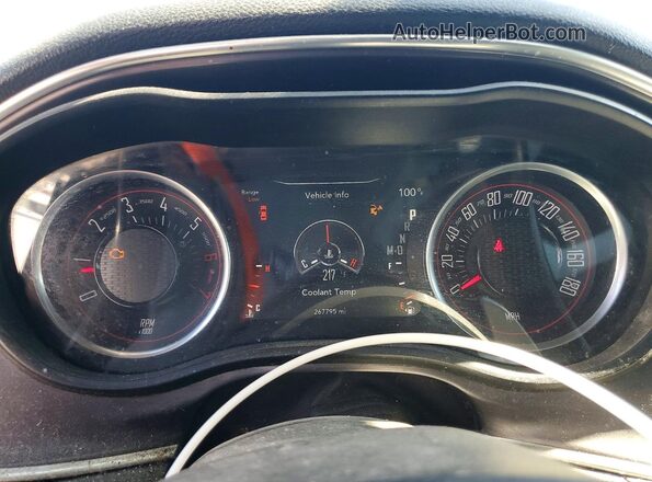 2C3CDZFJ3HH502163 2017 DODGE CHALLENGER Yellow Вид щитка приладів
