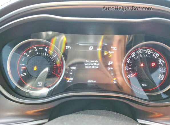 2C3CDZFJ3LH226737 2020 DODGE CHALLENGER Black Instrument cluster view