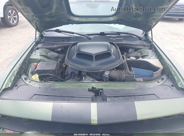 2C3CDZFJ3MH606582 2021 DODGE CHALLENGER Green უკანა ხედი