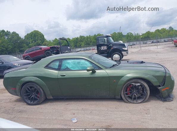 2C3CDZFJ3MH606582 2021 DODGE CHALLENGER Green უკანა სალონის ხედი