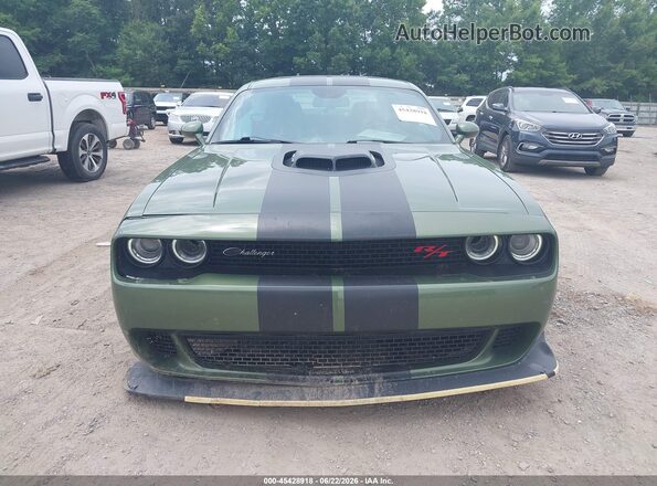 2C3CDZFJ3MH606582 2021 DODGE CHALLENGER Green ხელსაწყოთა პანელის ხედი
