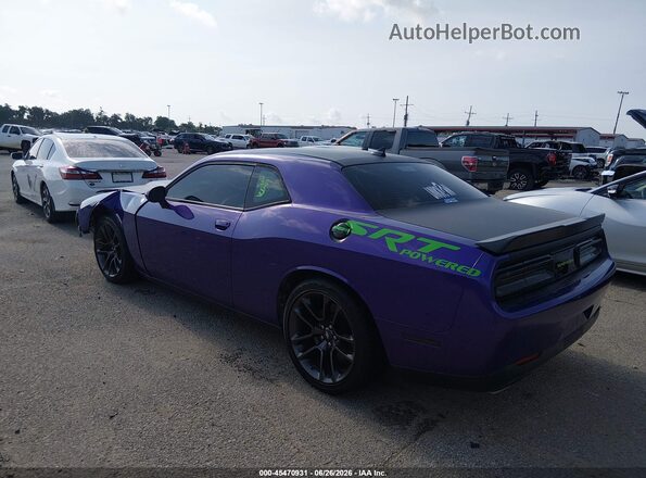 2C3CDZFJ4JH287866 2018 DODGE CHALLENGER Фиолетовый Задняя левая четверть
