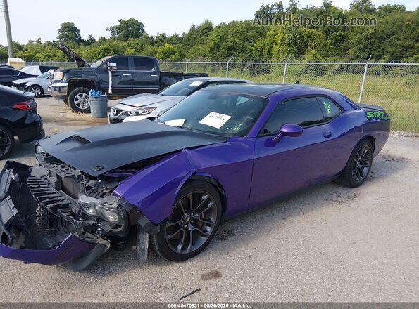 2C3CDZFJ4JH287866 2018 DODGE CHALLENGER Фиолетовый Передняя левая четверть