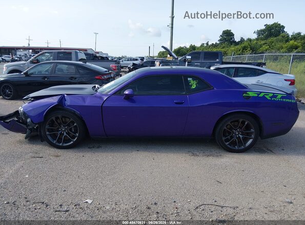 2C3CDZFJ4JH287866 2018 DODGE CHALLENGER Фиолетовый Панорамный вид салона 360°