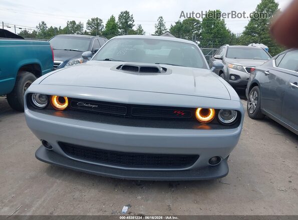 2C3CDZFJ4NH125094 2022 DODGE CHALLENGER Gray Widok deski rozdzielczej