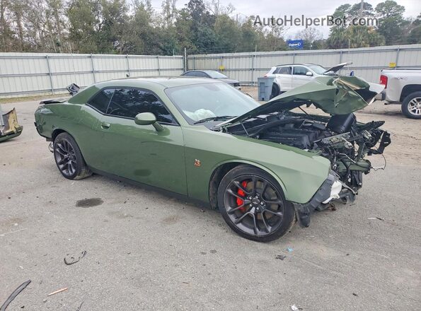 2C3CDZFJ4NH253805 2022 DODGE CHALLENGER Green Przód prawy