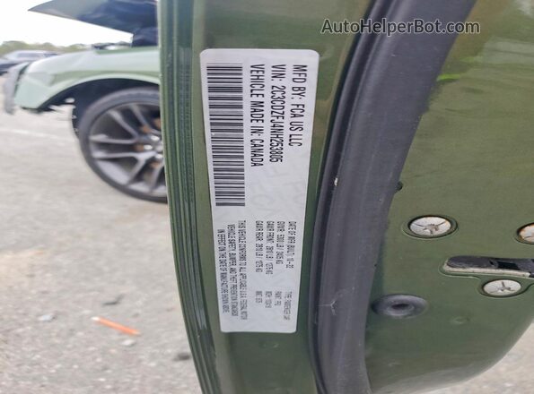 2C3CDZFJ4NH253805 2022 DODGE CHALLENGER Green Widok komory silnika