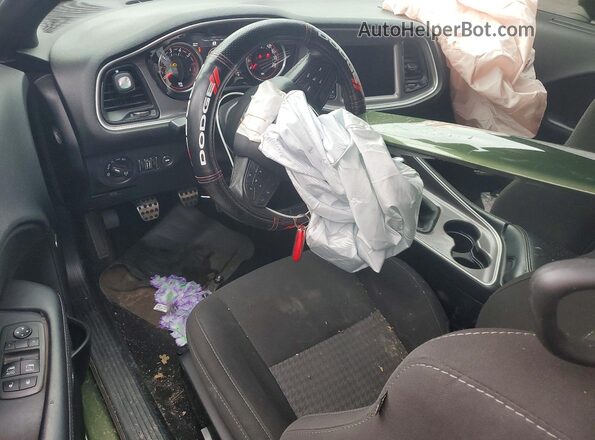 2C3CDZFJ4NH253805 2022 DODGE CHALLENGER Green Widok deski rozdzielczej