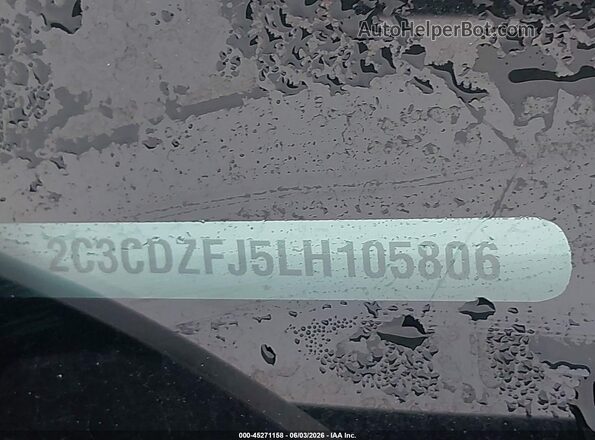2C3CDZFJ5LH105806 2020 DODGE CHALLENGER Black 