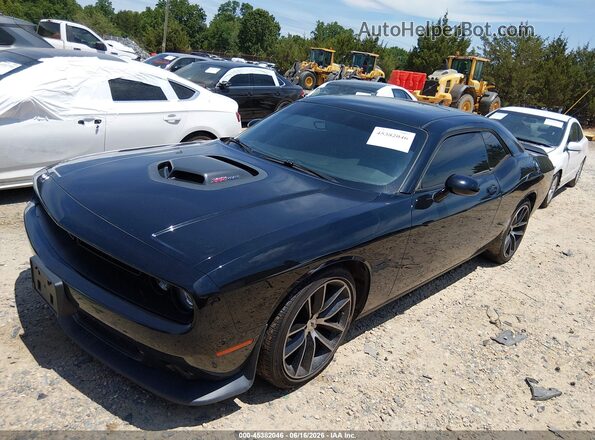 2C3CDZFJ6HH659380 2017 DODGE CHALLENGER Черный Передняя левая четверть