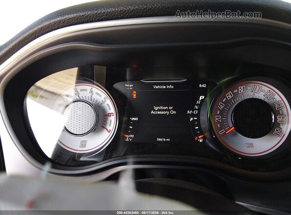 2C3CDZFJ6KH749944 2019 DODGE CHALLENGER White უკანა სავარძლების ხედი