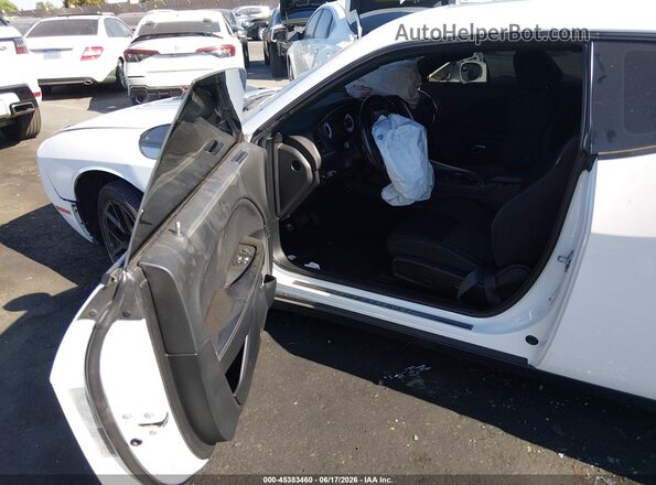 2C3CDZFJ6KH749944 2019 DODGE CHALLENGER White წინა სალონის ხედი