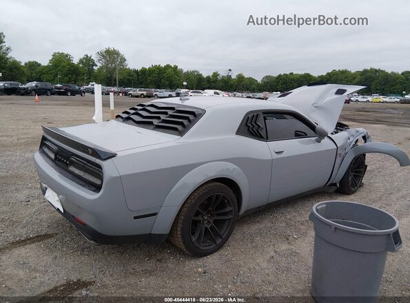 2C3CDZFJ6MH502474 2021 DODGE CHALLENGER Gray Trasero derecho